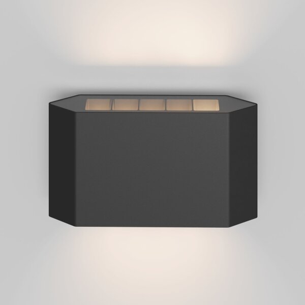 Applique LED extérieure aluminium Up Down L : 20,5 cm IP54