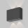 Applique murale extérieure aluminium LED IP54 L : 12 cm Up Down
