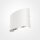 Lampe LED dextérieur murale métal IP54 L : 12 cm Up Down blanc