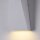 Lampe dextérieur murale métal LED IP54 hauteur 20 cm Up Down blanc