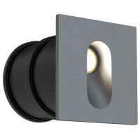 Luminaire LED encastré mural Aluminium IP54 L : 7...