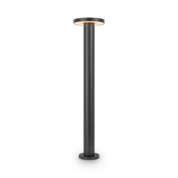 Lampadaire extérieur métal LED IP65 hauteur 80 cm graphite