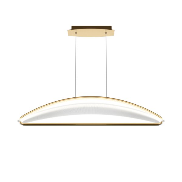 Suspension LED aluminium H : max. 325 cm en laiton