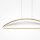 Suspension LED aluminium H : max. 325 cm en laiton