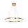 Lustre LED Aluminium D : 60 cm rond H : max. 318 cm