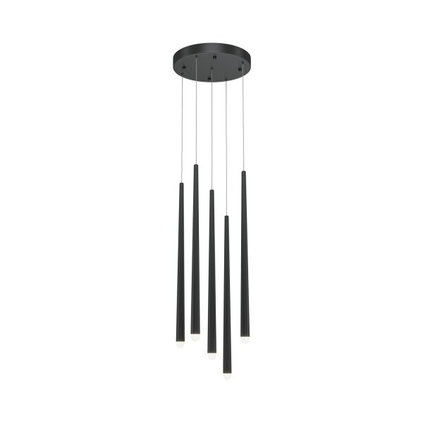 Lampe LED à suspendre Aluminium L : 32 cm H : max. 369,3 cm ronde