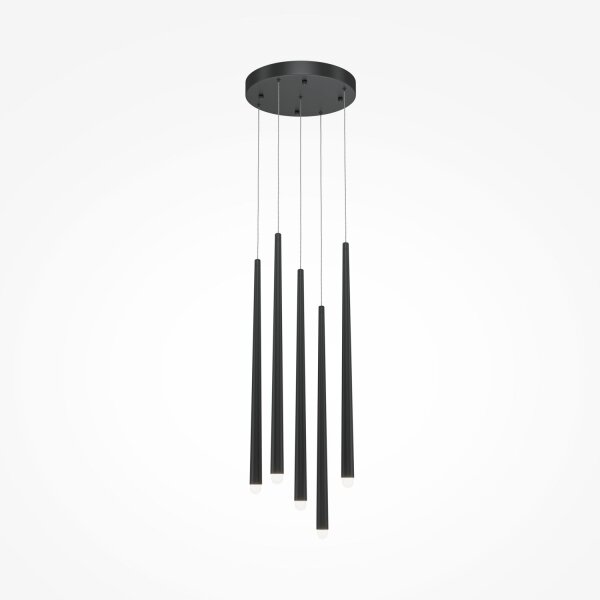 Lampe LED à suspendre Aluminium L : 32 cm H : max. 369,3 cm ronde