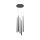 Lampe LED à suspendre Aluminium L : 32 cm H : max. 369,3 cm ronde