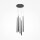 Lampe LED à suspendre Aluminium L : 32 cm H : max. 369,3 cm ronde