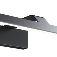 Lampe de miroir métal LED L : 52 cm noir...