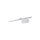 Lampe LED pour miroir métal 52 cm de large blanc allongé