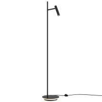 Lampadaire LED métal 138,7 cm de haut noir 730 lm...