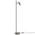 Lampadaire LED métal 138,7 cm de haut noir 730 lm JELLA