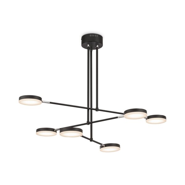 Plafonnier métal LED ajustable noir 2500 lm