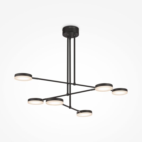 Plafonnier métal LED ajustable noir 2500 lm