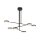 Plafonnier métal LED ajustable noir 2500 lm