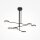Plafonnier métal LED ajustable noir 2500 lm