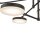 Plafonnier métal LED ajustable noir 2500 lm