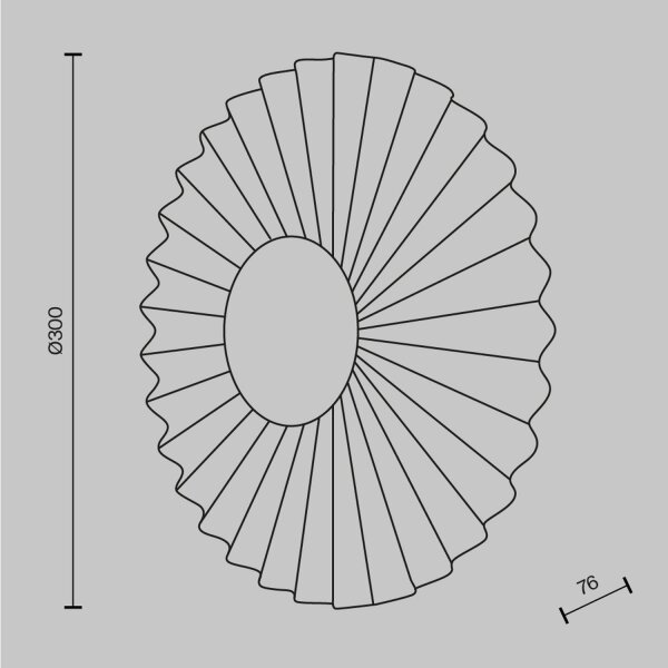 Applique LED dimmable métal ronde Ø 30 cm 510 lm KAI