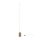 Lampadaire LED variateur métal 145 cm en laiton 2600 lm