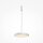 Lampe à suspendre LED métal ronde D : 40 cm H : max. 347 cm Blanc