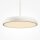 Lampe à suspendre LED métal ronde D : 40 cm H : max. 347 cm Blanc