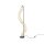 Lampadaire LED métal 154,7 cm de haut en or 3000 lm LEON