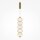 Suspension métal LED 13,9 cm de large H : max. 375,8 cm