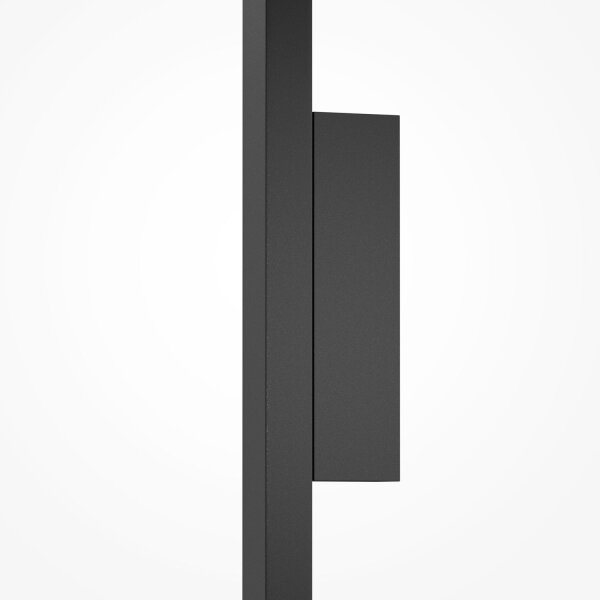 Applique LED aluminium H : 86 cm avec interrupteur noir