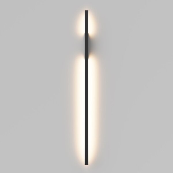 Applique LED aluminium H : 86 cm avec interrupteur noir