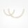 Suspension LED métal H : max. 84 cm en or allongé