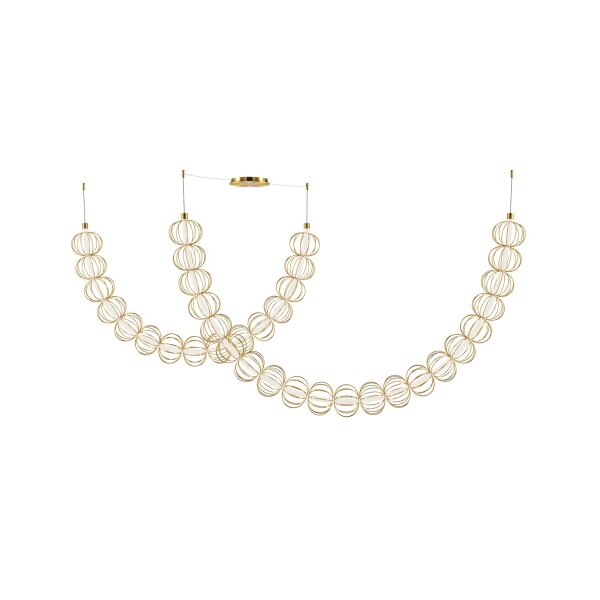Suspension LED métal lumière blanc chaud 3000 K 6110 lm