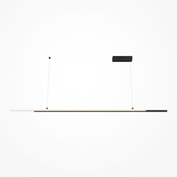 Suspension LED Aluminium H : max. 120 cm Noir LINA