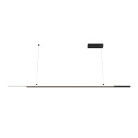 Suspension LED Aluminium H : max. 120 cm Noir LINA