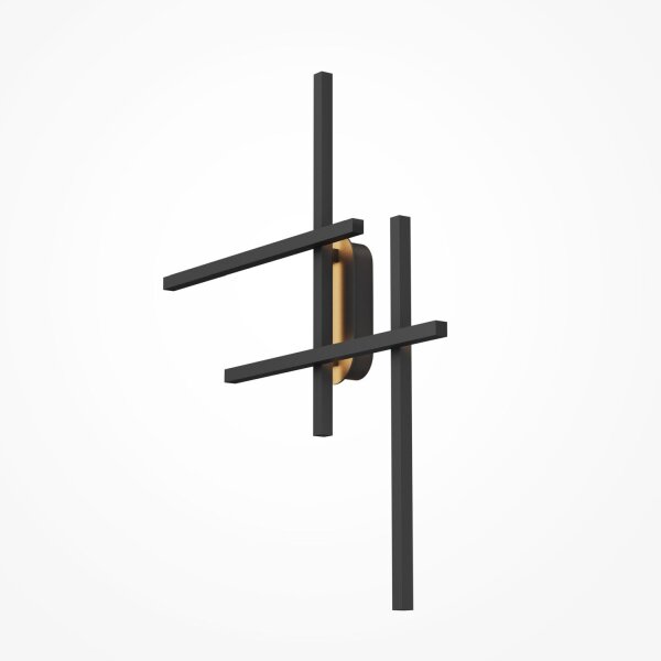 Applique LED aluminium hauteur 78 cm noir 750 lm LINA