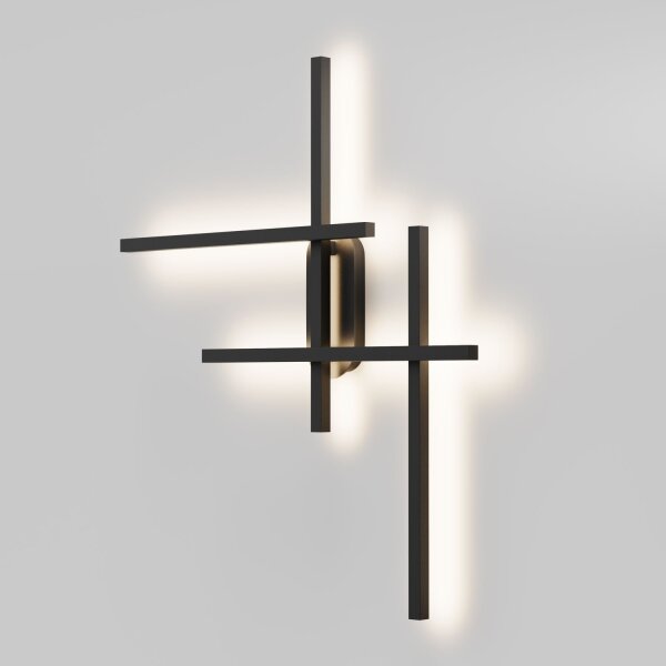 Applique LED aluminium hauteur 78 cm noir 750 lm LINA