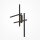 Applique LED aluminium hauteur 78 cm noir 750 lm LINA