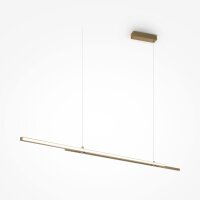 Suspension LED aluminium H : max. 120 cm en laiton