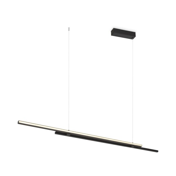 Suspension LED Aluminium H : max. 305,5 cm Noir