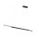 Suspension LED Aluminium H : max. 305,5 cm Noir