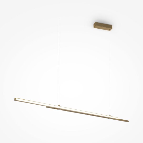 Suspension LED aluminium H : max. 305,5 cm en laiton