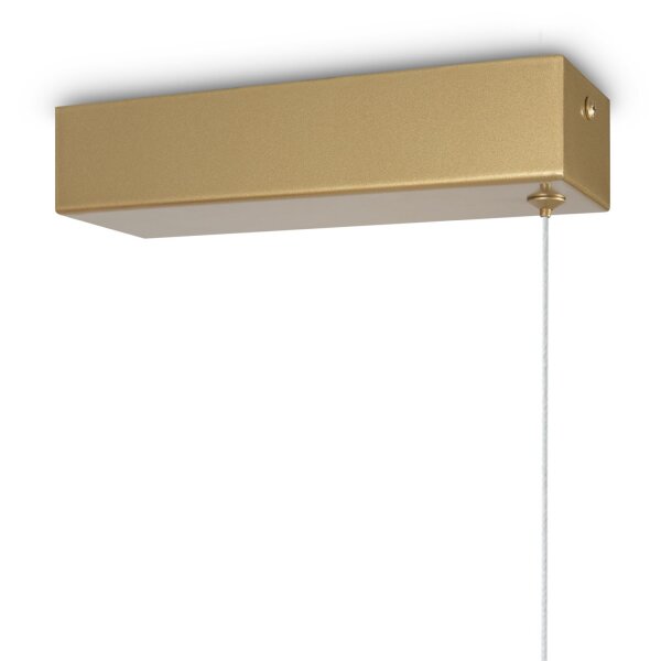 Suspension LED aluminium H : max. 305,5 cm en laiton