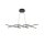 Lampe à suspendre LED aluminium H : max. 307 cm noir 800 lm