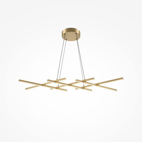 Suspension LED aluminium H : max. 305,7 cm en laiton