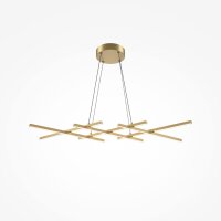 Suspension LED aluminium H : max. 305,7 cm en laiton