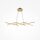 Suspension LED aluminium H : max. 305,7 cm en laiton