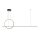 Suspension LED aluminium avec changement de couleur 3000-4000 K