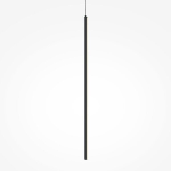 Suspension LED Aluminium rond D : 1,7 cm Noir LINA