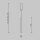 Suspension LED aluminium D : 1,7 cm rond en laiton