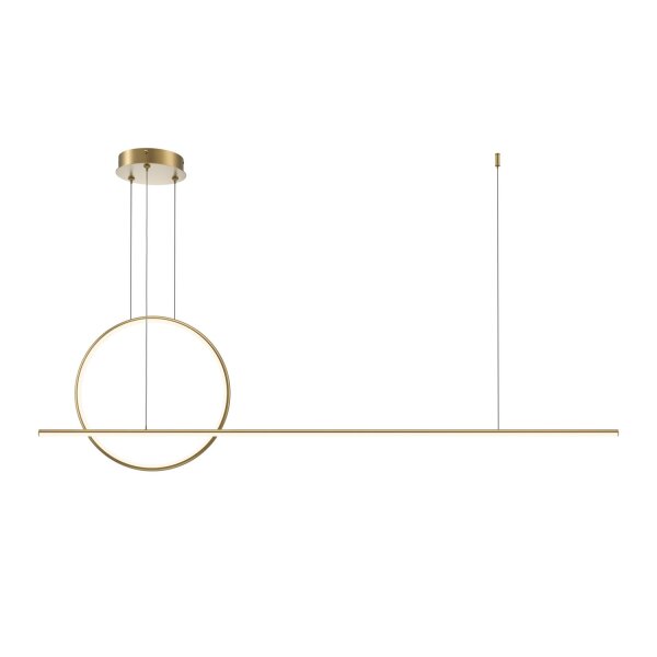 Suspension LED aluminium H : max. 344 cm en laiton